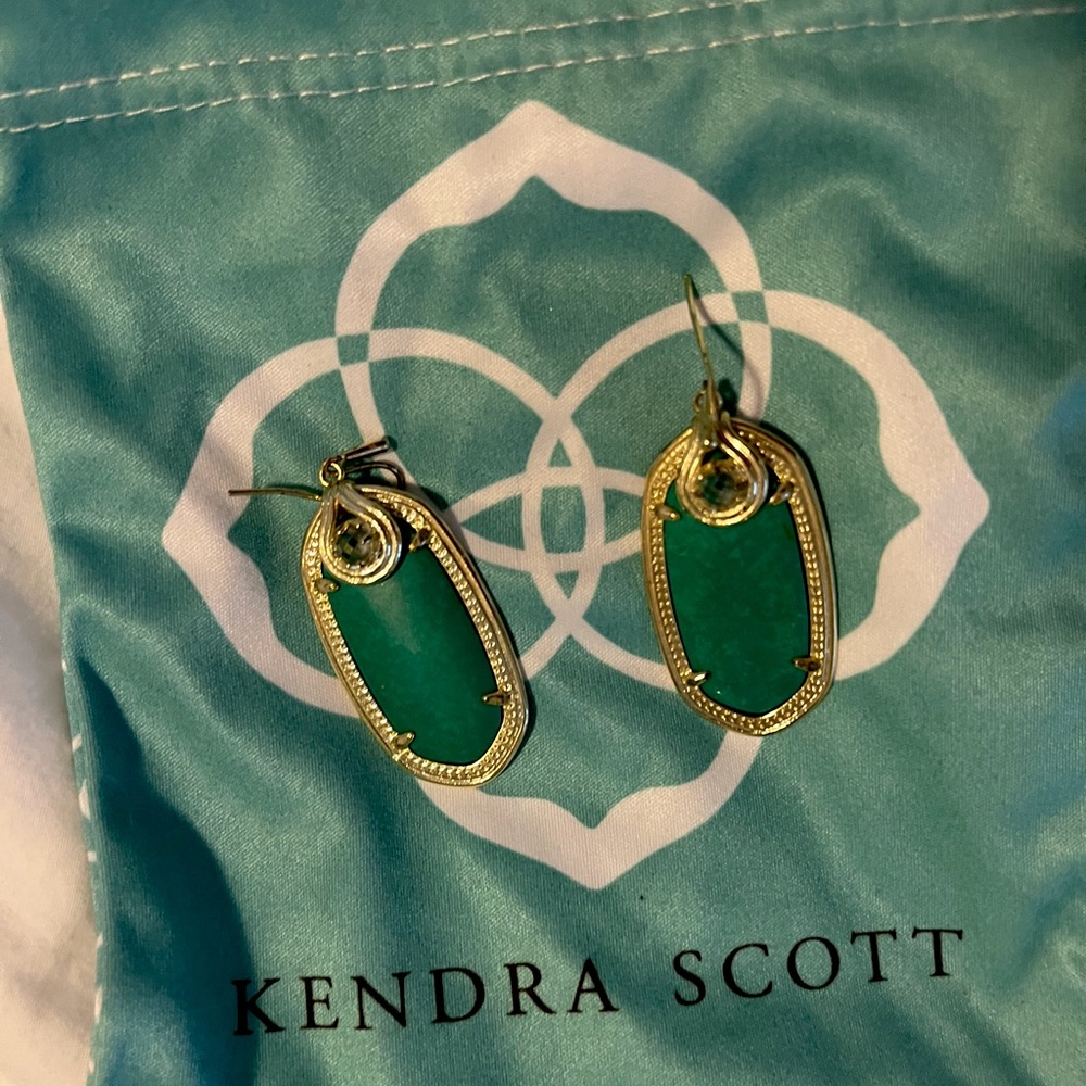 EUC Turquoise and Iridescent Kendra Scott Earrings